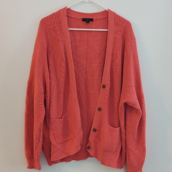 J. Crew Sweaters - J. Crew Women's XL Coral Cardigan Sweater